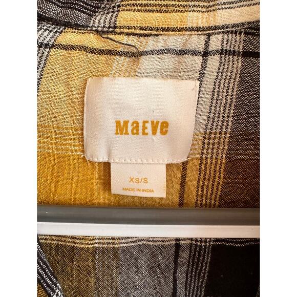 Anthropologie Maeve Oversized Embroidered Flannel Size XS/S - Picture 7 of 8